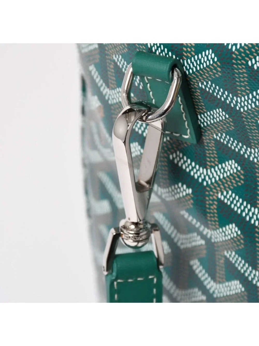 Goyard Alpine MM Backpack Canvas Green Silver